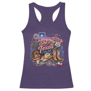 She Is From Texas I Can Tell Racerback Tank Top Texas Girl Pride