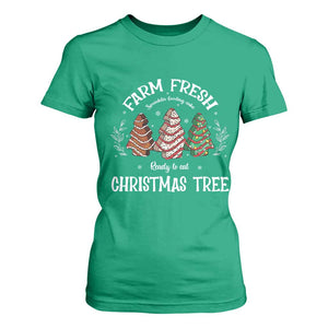 Christmas Tree Cake T Shirt For Women Farm Fresh Sprinkles Frosting Ready To Eat Xmas Baking TS11 Irish Green Print Your Wear