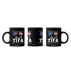 Funny Aunt Tifa Coffee Mug Political Satire American Flag Sunglasses TS11 Print Your Wear