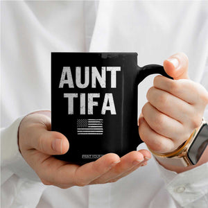 Funny Aunt Tifa Coffee Mug Political Satire Vintage American Flag TS11 Print Your Wear