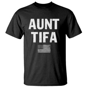 Funny Aunt Tifa T Shirt Political Satire Vintage American Flag TS11 Black Print Your Wear