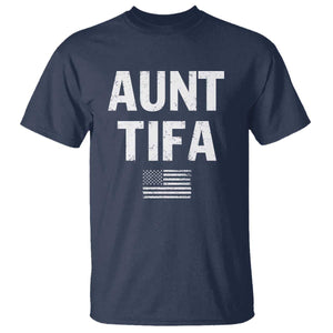 Funny Aunt Tifa T Shirt Political Satire Vintage American Flag TS11 Navy Print Your Wear