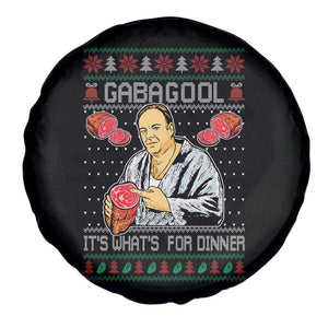 Funny Christmas Mafia Spare Tire Cover Gabagool It Is Whats For Dinner Gangster Movie TS11 Print Your Wear