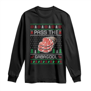 Funny Pass The Gabagool Christmas Long Sleeve Shirt Italian Food TS11 Black Print Your Wear