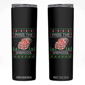 Funny Pass The Gabagool Christmas Skinny Tumbler Italian Food TS11 Black Print Your Wear