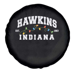 Funny Stranger Christmas Spare Tire Cover Hawkins Xmas Lights TS11 Print Your Wear