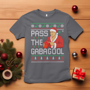 Funny Pass The Gabagool Christmas T Shirt Italian Food Xmas Mafia Gangster Movie TS11 Charcoal Print Your Wear