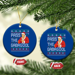 Funny Pass The Gabagool Christmas Ceramic Ornament Italian Food Xmas Mafia Gangster Movie TS11 1pc Blue Print Your Wear