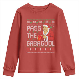 Funny Pass The Gabagool Christmas Youth Sweatshirt Italian Food Xmas Mafia Gangster Movie TS11 Red Print Your Wear