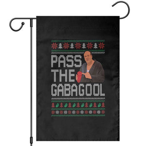 Funny Pass The Gabagool Christmas Garden Flag Italian Food Xmas Mafia Movie TS11 Black Print Your Wear