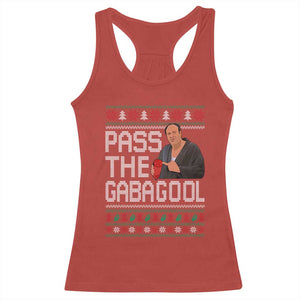 Funny Pass The Gabagool Christmas Racerback Tank Top Italian Food Xmas Mafia Movie TS11 Red Print Your Wear
