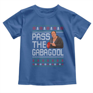 Funny Pass The Gabagool Christmas Toddler T Shirt Italian Food Xmas Mafia Movie TS11 Royal Blue Print Your Wear