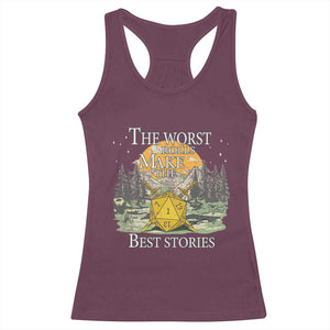 Not All Those Who Wander Are Lost Nevermind Racerback Tank Top Funny RPG Parody Gamer TS11 Maroon Print Your Wear