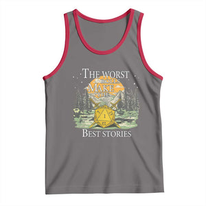 Not All Those Who Wander Are Lost Nevermind Tank Top Funny RPG Parody Gamer TS11 Deep Heather Red Print Your Wear