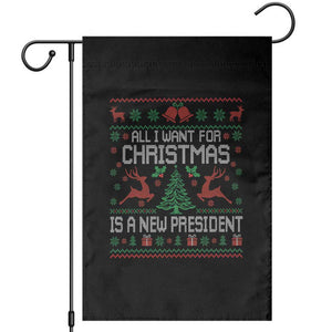 All I Want For Christmas Is A New President Garden Flag Funny Xmas Political Satire TS11 Black Print Your Wear