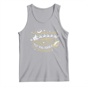 Funny Fly You Fools Christmas Tank Top Fantasy Movie Wizard Santa Sleigh TS11 Athletic Heather Print Your Wear