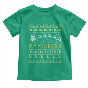 Funny Fly You Fools Christmas Toddler T Shirt Fantasy Movie Xmas Wizard Santa TS11 Irish Green Print Your Wear