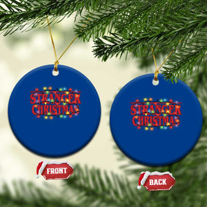Stranger Christmas Ceramic Ornament Funny Xmas Alphabet Neon Lights Movie TS11 1pc Blue Print Your Wear