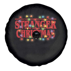 Stranger Christmas Spare Tire Cover Funny Xmas Alphabet Neon Lights Movie TS11 Print Your Wear