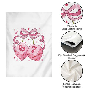 Funny 67 Dice Valentines Day Six Seven Meme Coquette Garden Flag TS11 Print Your Wear