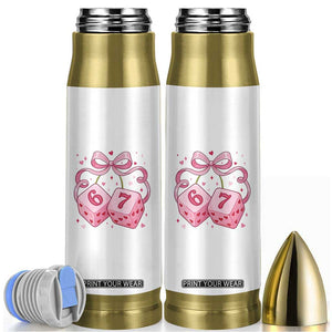 Funny 67 Dice Valentines Day Six Seven Meme Coquette Bullet Tumbler TS11 White Print Your Wear