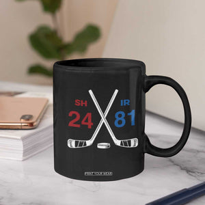 Funny Romance Hockey Coffee Mug 24 81 Numbers Sport Ice Hockey Team TS11 Print Your Wear