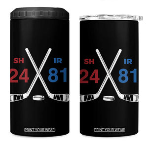Funny Romance Hockey 4 in 1 Can Cooler Tumbler 24 81 Numbers Sport Ice Hockey Team TS11 One Size: 16 oz Black Print Your Wear