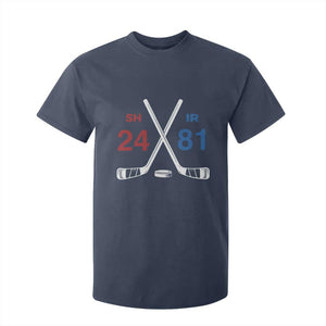 Funny Romance Hockey T Shirt For Kid 24 81 Numbers Sport Ice Hockey Team TS11 Navy Print Your Wear