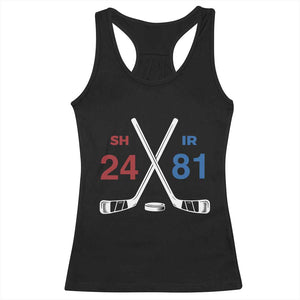 Funny Romance Hockey Racerback Tank Top 24 81 Numbers Sport Ice Hockey Team TS11 Black Print Your Wear
