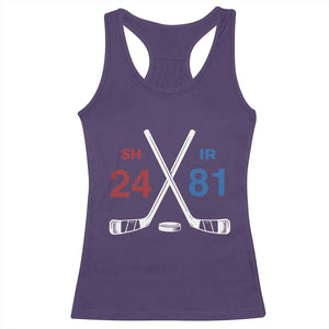 Funny Romance Hockey Racerback Tank Top 24 81 Numbers Sport Ice Hockey Team TS11 Purple Print Your Wear