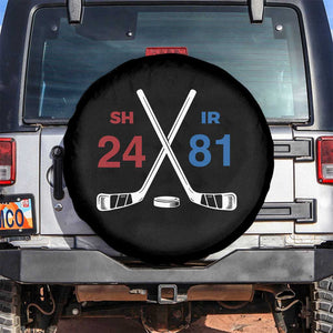 Funny Romance Hockey Spare Tire Cover 24 81 Numbers Sport Ice Hockey Team TS11 No hole Black Print Your Wear