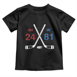 Funny Romance Hockey Toddler T Shirt 24 81 Numbers Sport Ice Hockey Team TS11 Black Print Your Wear