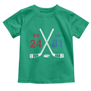 Funny Romance Hockey Toddler T Shirt 24 81 Numbers Sport Ice Hockey Team TS11 Irish Green Print Your Wear