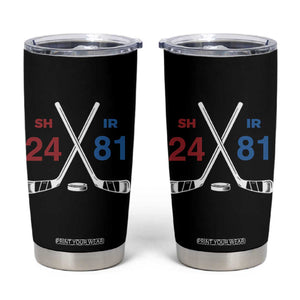 Funny Romance Hockey Tumbler Cup 24 81 Numbers Sport Ice Hockey Team TS11 Black Print Your Wear
