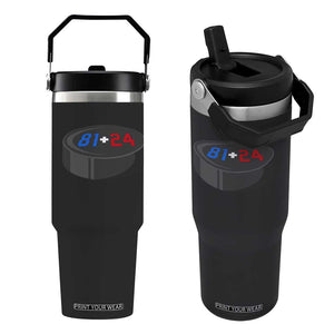 Funny Romance Hockey Lover Flip Straw Tumbler 24 81 Jersey Numbers Sport TS11 One Size: 30 oz Black Print Your Wear