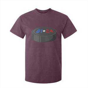 Funny Romance Hockey Lover T Shirt For Kid 24 81 Jersey Numbers Sport TS11 Maroon Print Your Wear