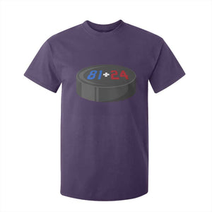 Funny Romance Hockey Lover T Shirt For Kid 24 81 Jersey Numbers Sport TS11 Purple Print Your Wear