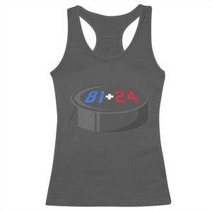 Funny Romance Hockey Lover Racerback Tank Top 24 81 Jersey Numbers Sport TS11 Dark Heather Print Your Wear