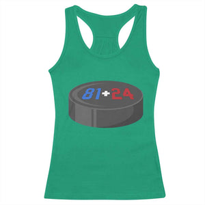 Funny Romance Hockey Lover Racerback Tank Top 24 81 Jersey Numbers Sport TS11 Irish Green Print Your Wear