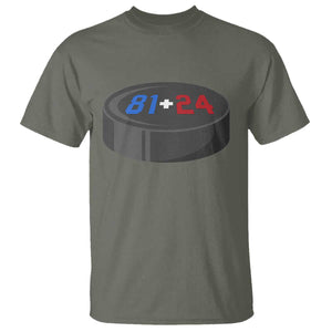 Funny Romance Hockey Lover T Shirt 24 81 Jersey Numbers Sport TS11 Military Green Print Your Wear