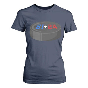 Funny Romance Hockey Lover T Shirt For Women 24 81 Jersey Numbers Sport TS11 Navy Print Your Wear