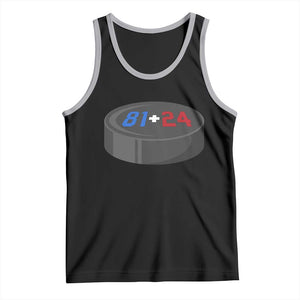 Funny Romance Hockey Lover Tank Top 24 81 Jersey Numbers Sport TS11 Black Athletic Heather Print Your Wear