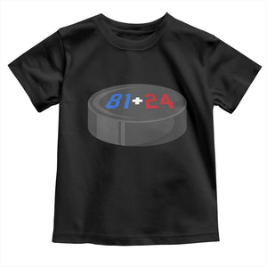 Funny Romance Hockey Lover Toddler T Shirt 24 81 Jersey Numbers Sport TS11 Black Print Your Wear