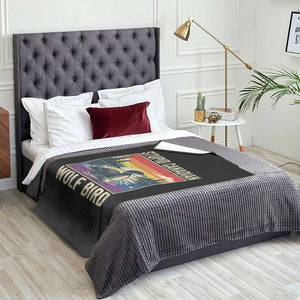 Stupid Canadian Wolf Bird Throw Blanket Funny Common Loon Meme LGBT Hockey TS11 Print Your Wear