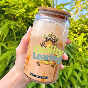 Funny Day Care Glass Can Quality Learing Center Learning School Quote TS11 Black Print Your Wear