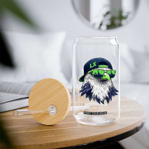 Vintage Hawk Graphic LX Cap Seattle Skyline Game Day Glass Can TS11 Print Your Wear