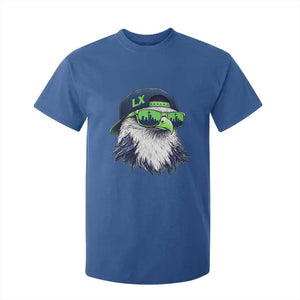 Vintage Hawk Graphic LX Cap Seattle Skyline Game Day T Shirt For Kid TS11 Royal Blue Print Your Wear