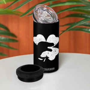 Funny St Patricks Day Dinosaur Shamrock 4 in 1 Can Cooler Tumbler TS11 Print Your Wear