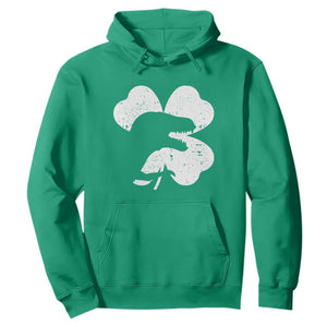 Funny St Patricks Day Dinosaur Shamrock Hoodie TS11 Irish Green Print Your Wear