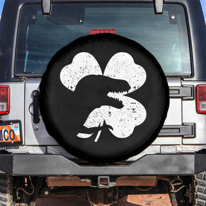 Funny St Patricks Day Dinosaur Shamrock Spare Tire Cover TS11 No hole Black Print Your Wear